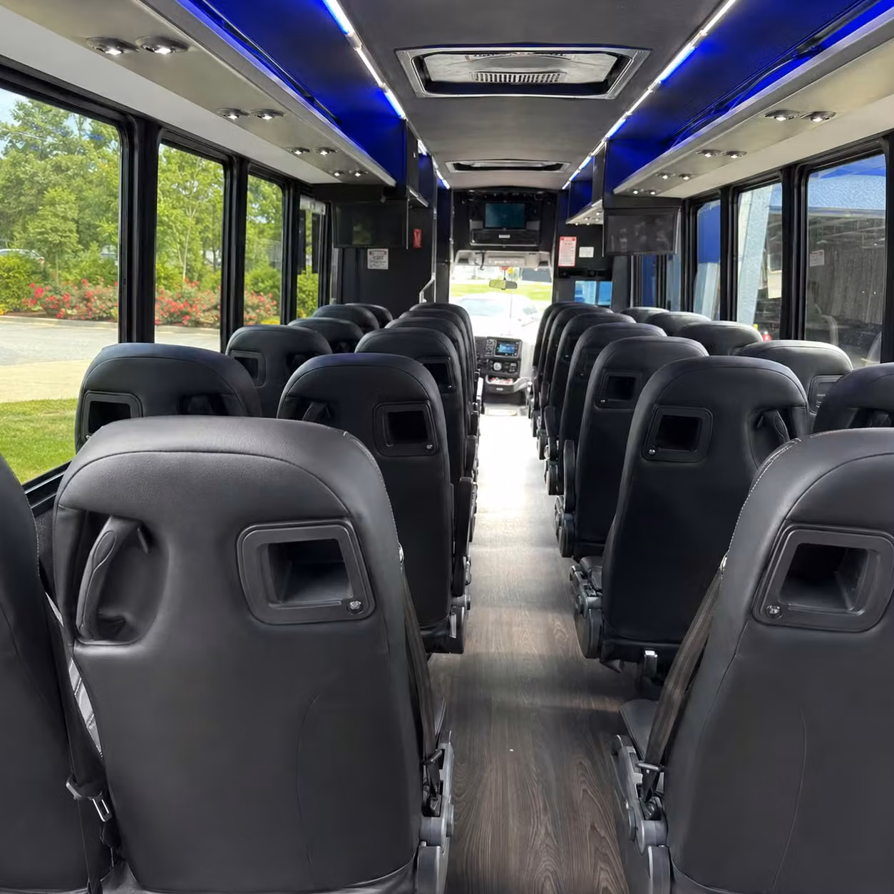 28 passenger minibus inside