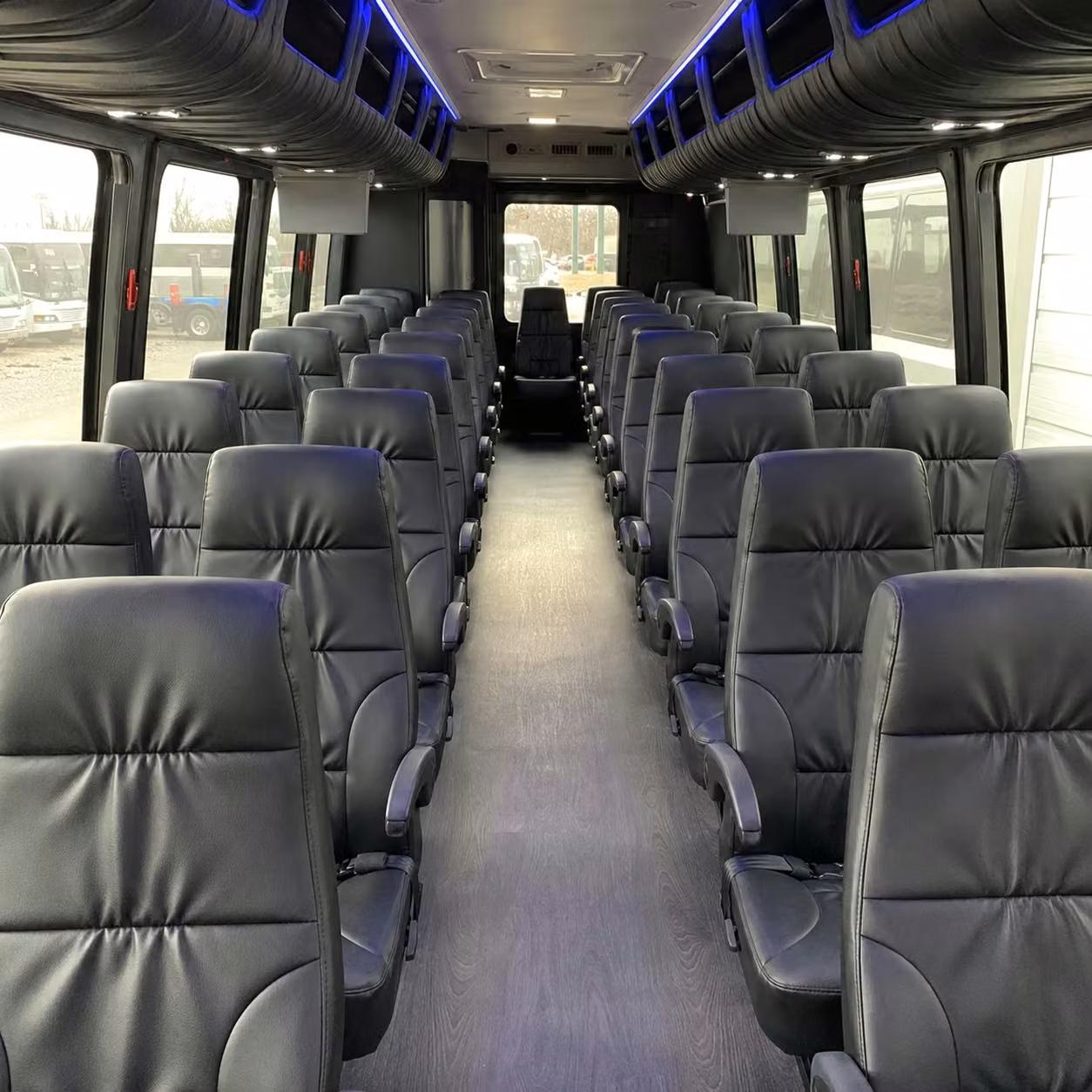 30 passenger minibus inside